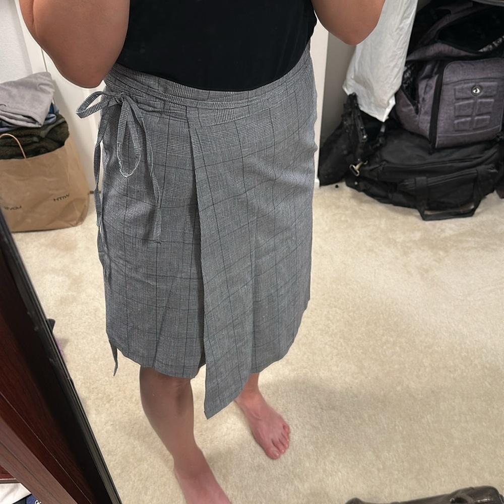 Gray String Waist Skirt - image 1